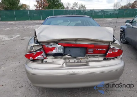 2003 Buick Century Custom z USA, uszkodzony, nr VIN 2G4WS52J631289655